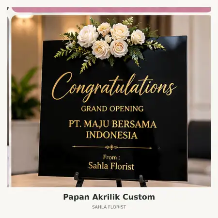 Papan Bunga Akrilik Cilacap Kota